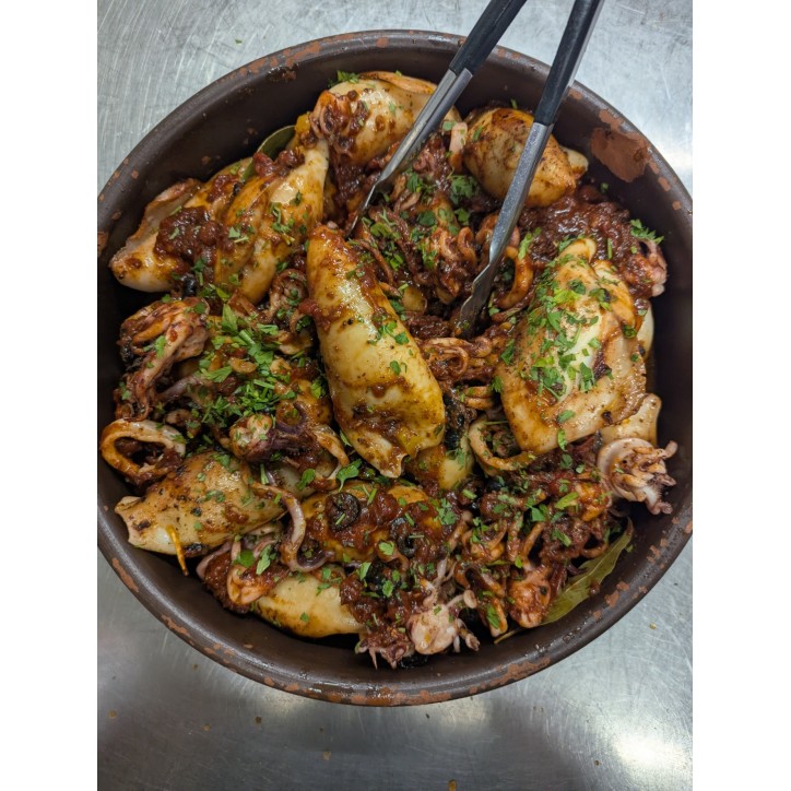 Encornets farcis aux légumes